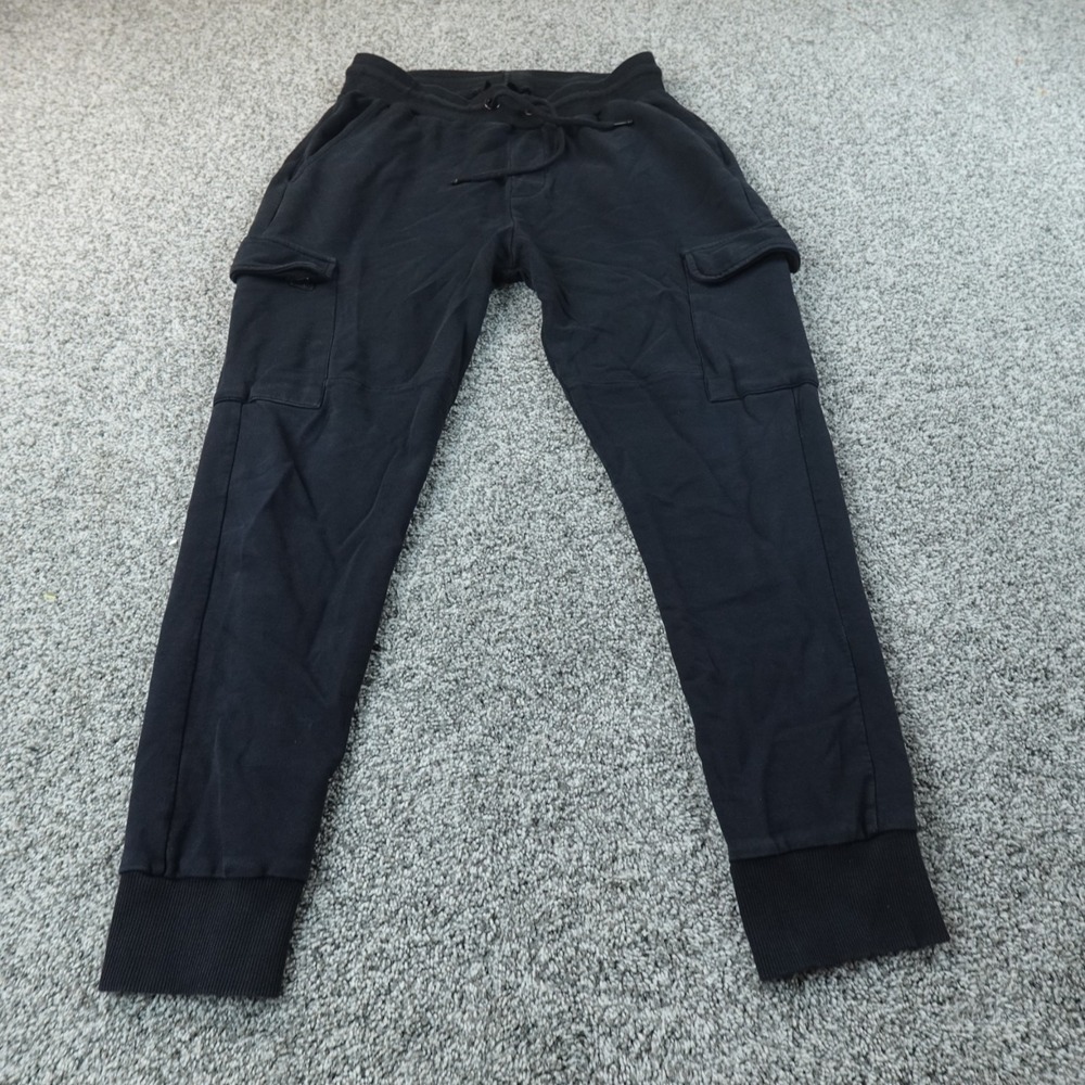 Mavi Pants Mens‎ XL Black Cargo Performance Drawstring Jogger Sweatpants Tapered